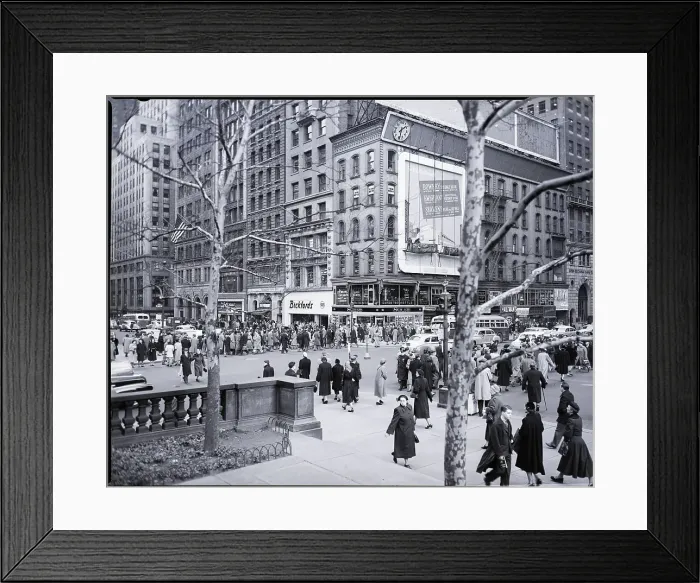 Framed Print : 42nd Street and Fifth Avenue Framed Print : 42nd Street and Fifth Avenue