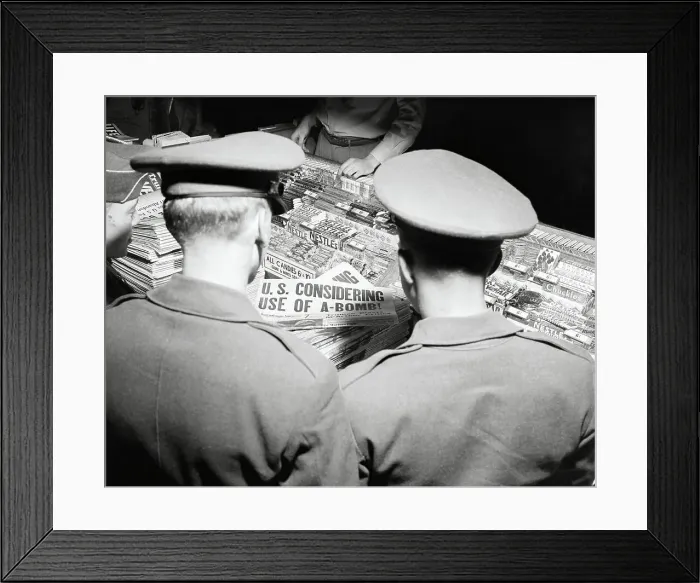 Framed Print : Newspaper Headlines In New York Framed Print : Newspaper Headlines In New York