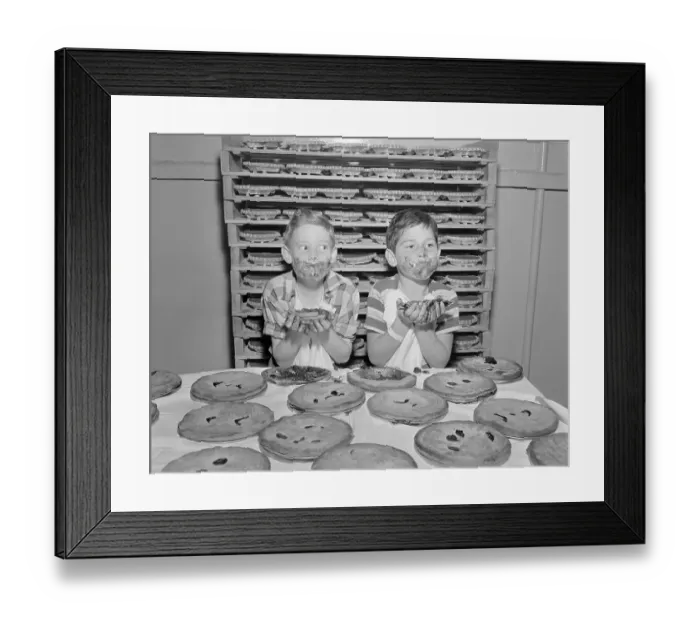 Framed Print : Pie Eating Contest Framed Print : Pie Eating Contest