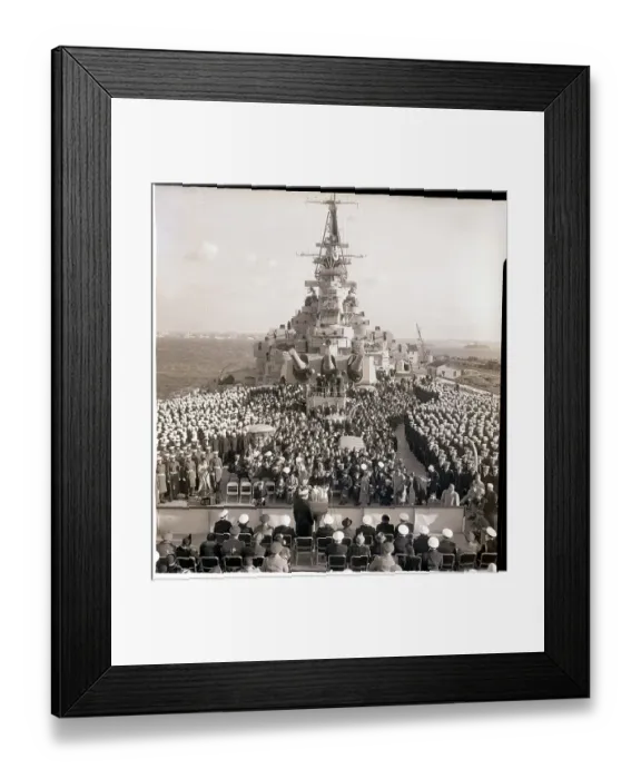 Framed Print : Ceremony on the USS New Jersey Framed Print : Ceremony on the USS New Jersey