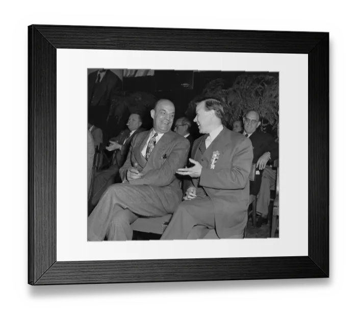 Framed Print : Joe Curran Talks to Walter Reuther Framed Print : Joe Curran Talks to Walter Reuther