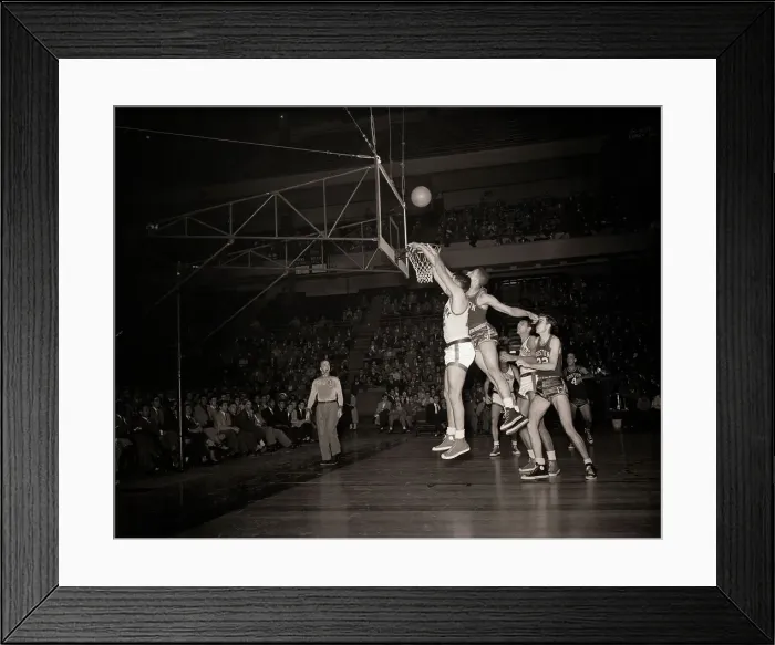 Framed Print : Basketball Action Between Knicks and Boston Framed Print : Basketball Action Between Knicks and Boston