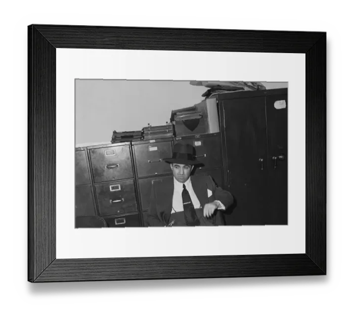 Framed Print : Mobster Mickey Cohen Framed Print : Mobster Mickey Cohen