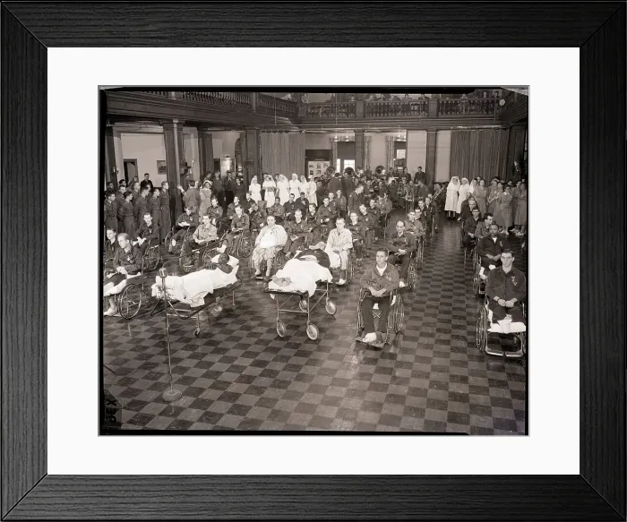 Framed Print : Wounded Soldiers Receiving Purple Hearts Framed Print : Wounded Soldiers Receiving Purple Hearts