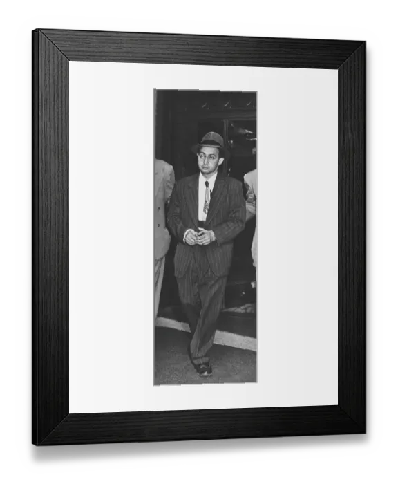 Framed Print : Spy Suspect Harry Gold Being Escorted by Agents