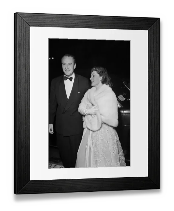 Framed Print : Zsa Zsa Gabor And Husband George Sanders Framed Print : Zsa Zsa Gabor And Husband George Sanders