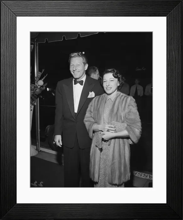 Framed Print : Danny Kaye With His Wife Sylvia Fine Framed Print : Danny Kaye With His Wife Sylvia Fine