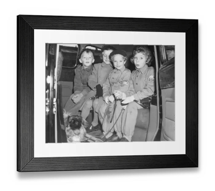 Framed Print : Prince Carl Gustaf in Van with Sister Framed Print : Prince Carl Gustaf in Van with Sister
