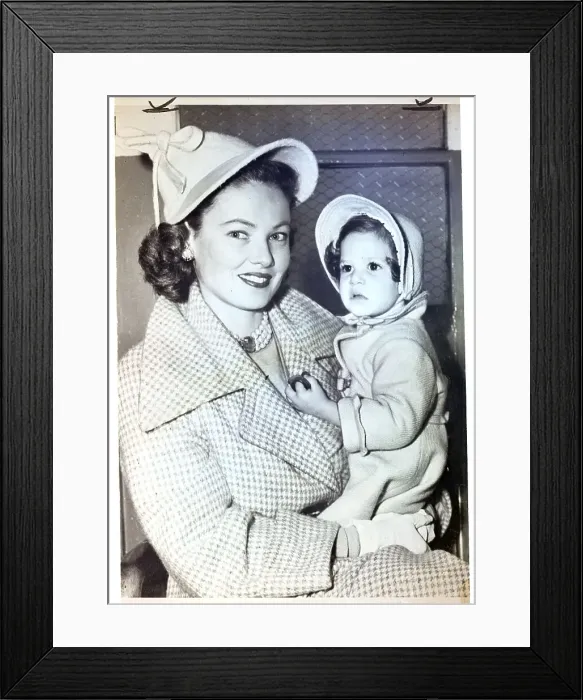 Framed Print : Gene Tierney and Christina Cassini Framed Print : Gene Tierney and Christina Cassini