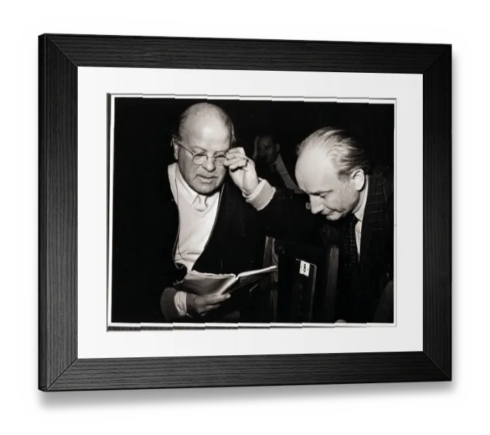 Framed Print : John Knittel Discuses Direction of Play Framed Print : John Knittel Discuses Direction of Play