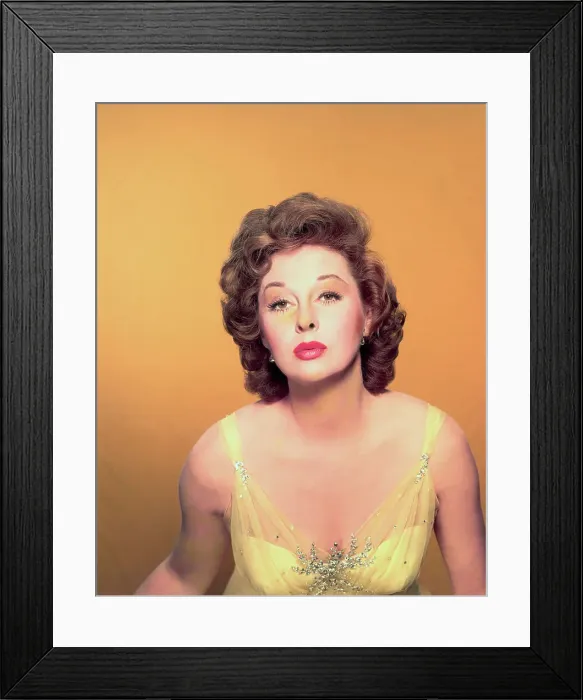 Framed Print : Actress Suasan Hayward in a Christmas Vignette Framed Print : Actress Suasan Hayward in a Christmas Vignette