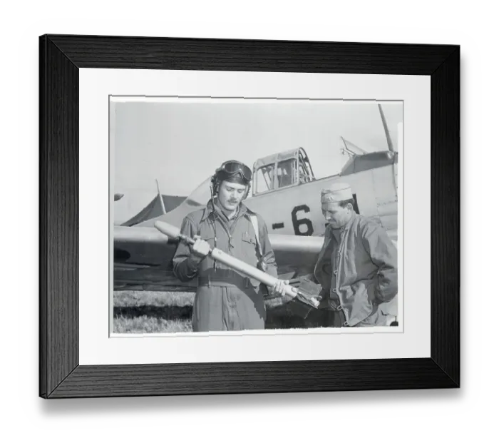 Framed Print : Pilot Holding Rocket Framed Print : Pilot Holding Rocket