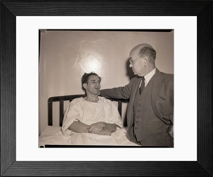 Framed Print : Oscar Collazo and Lawyer Leo A. Rover Framed Print : Oscar Collazo and Lawyer Leo A. Rover