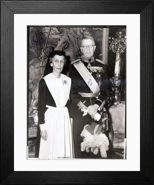 Framed Print : King Gustaf VI Adolf and Wife Framed Print : King Gustaf VI Adolf and Wife