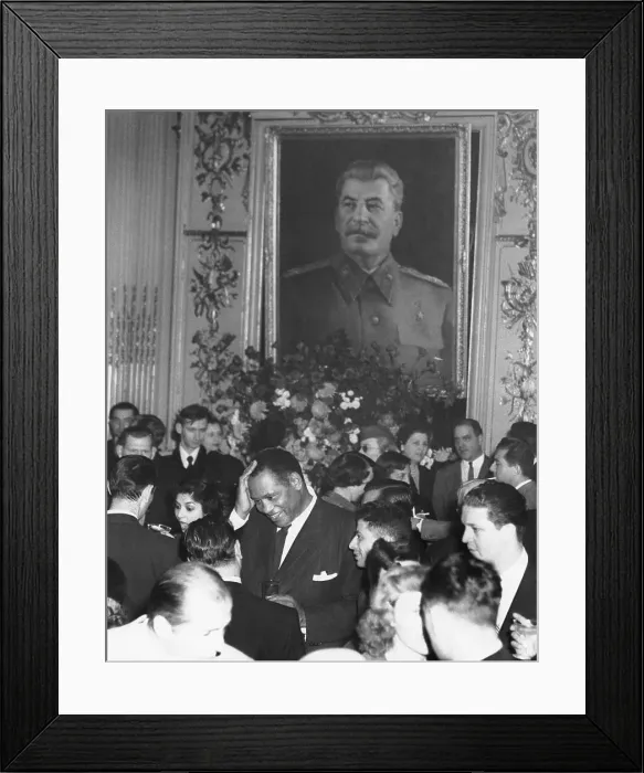 Framed Print : Paul Robeson at Russian Embassy Party Framed Print : Paul Robeson at Russian Embassy Party