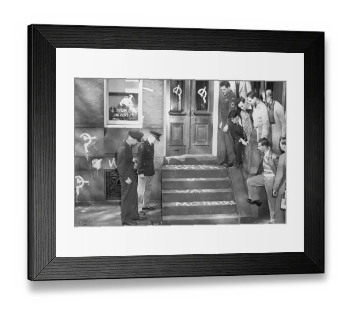 Framed Print : Steps Of Training Corps. Vandalized Framed Print : Steps Of Training Corps. Vandalized