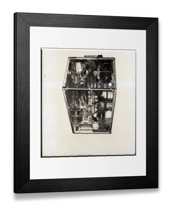 Framed Print : Cabinet with Mechanical Heart and Lung Framed Print : Cabinet with Mechanical Heart and Lung