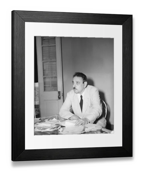 Framed Print : Luis Munoz Marin After Assassin Attempt Framed Print : Luis Munoz Marin After Assassin Attempt