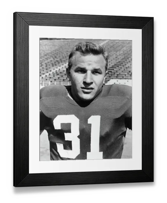 Framed Print : Vic Janowicz in Football Uniform Framed Print : Vic Janowicz in Football Uniform