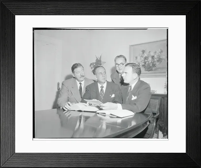 Framed Print : Governor Dewey and Colleagues Framed Print : Governor Dewey and Colleagues