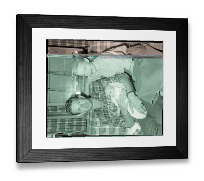 Framed Print : Sterling and Gretchen Bell Hayden with Daughter