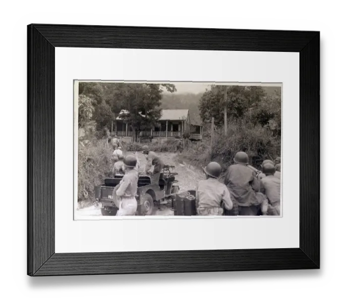 Framed Print : National Guard Surrounding Nationalist House Framed Print : National Guard Surrounding Nationalist House