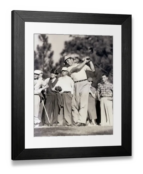 Framed Print : Sam Snead Swinging Golf Club Framed Print : Sam Snead Swinging Golf Club