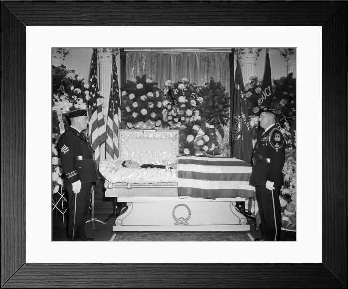 Framed Print : Funeral Service for Leslie Coffelt Framed Print : Funeral Service for Leslie Coffelt