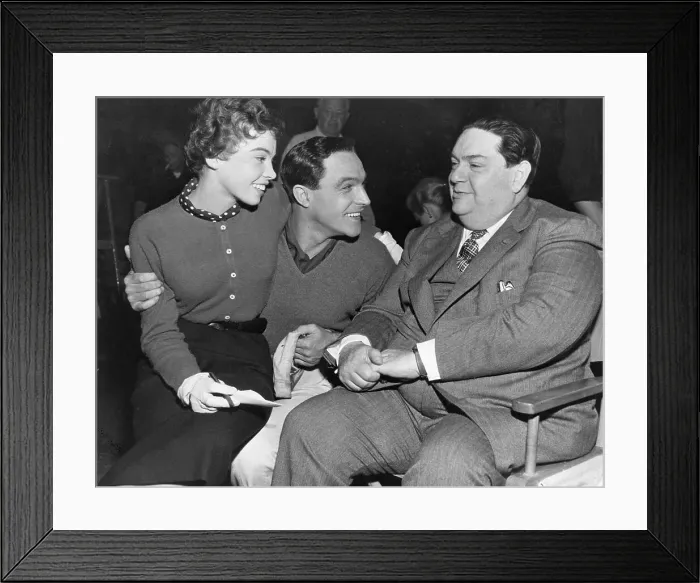 Framed Print : Leslie Caron, Gene Kelly and Darius Milhaud Framed Print : Leslie Caron, Gene Kelly and Darius Milhaud