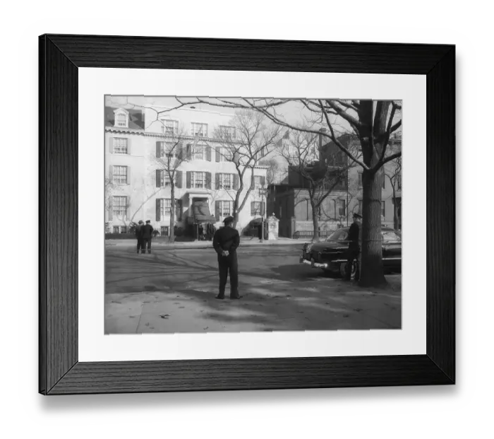 Framed Print : Guard doubled at President's home Framed Print : Guard doubled at President's home