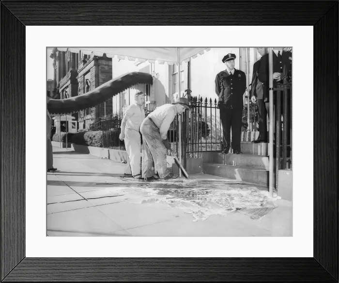 Framed Print : Blood on the Blair House Steps Framed Print : Blood on the Blair House Steps