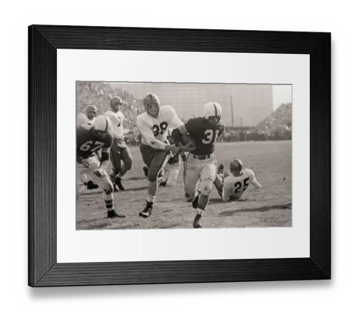 Framed Print : Vic Janowicz, Ohio State Football Action Framed Print : Vic Janowicz, Ohio State Football Action