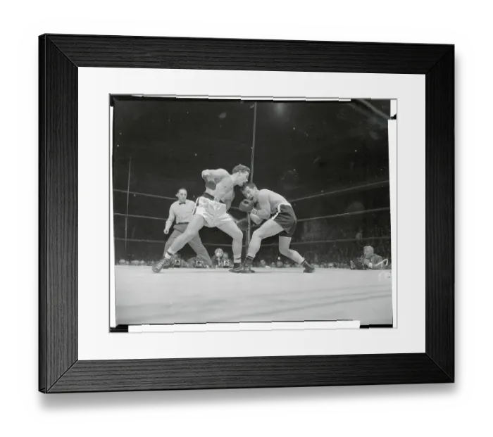 Framed Print : Rocky Graziano Blocking Punch Framed Print : Rocky Graziano Blocking Punch