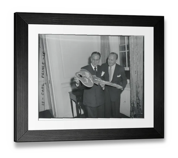 Framed Print : Mayor Impellitteri and Jack Benny Framed Print : Mayor Impellitteri and Jack Benny