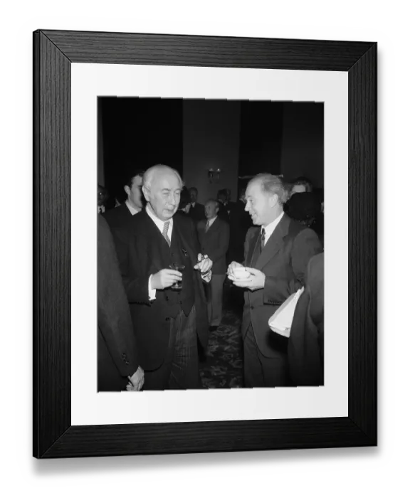 Framed Print : Guests at German Scientific Society Event Framed Print : Guests at German Scientific Society Event