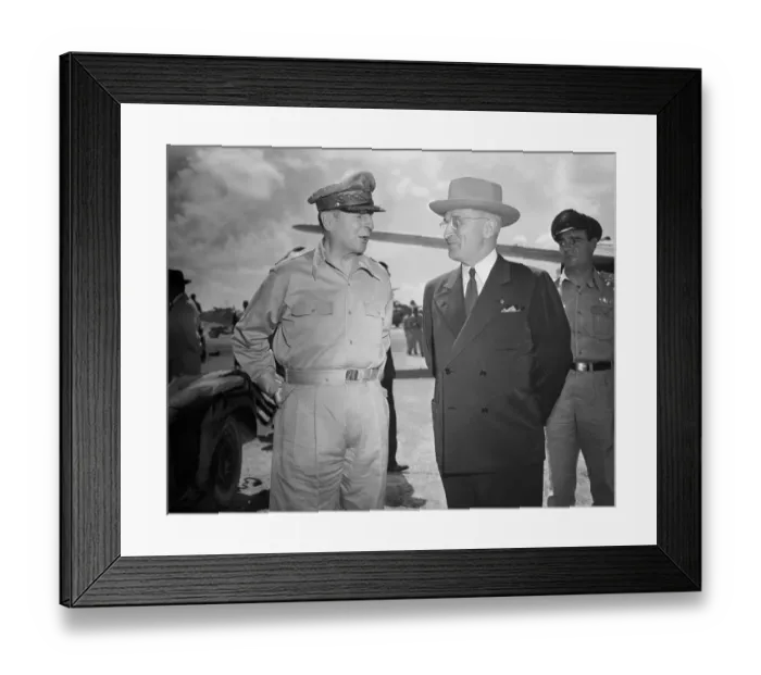 Framed Print : Harry S. Truman with Douglas MacArthur