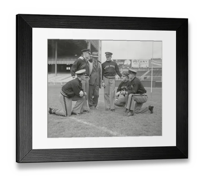 Framed Print : Earl Blaik Conversing with Army Football Players Framed Print : Earl Blaik Conversing with Army Football Players