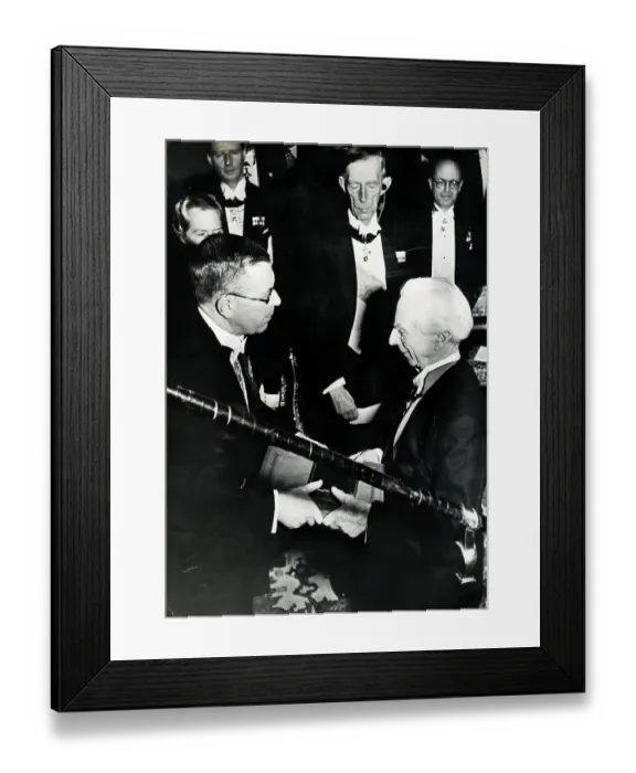 Framed Print : Bertrand Russell Receiving Nobel Prize Framed Print : Bertrand Russell Receiving Nobel Prize