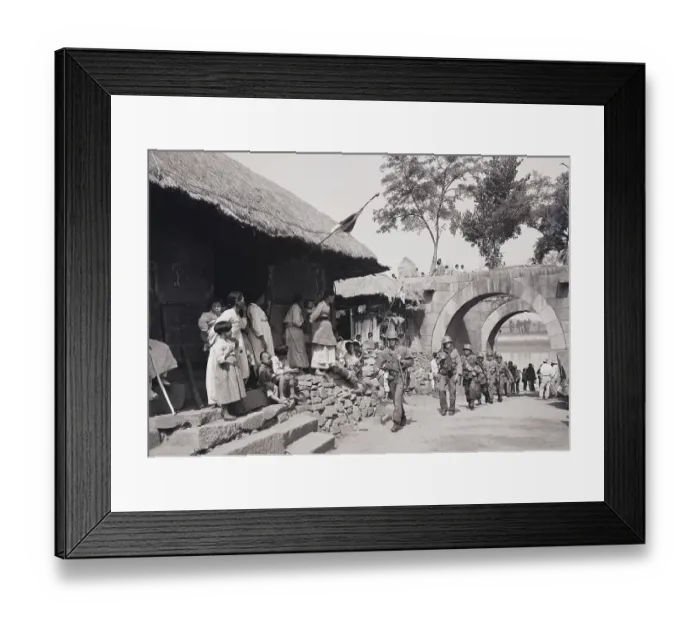 Framed Print : Soldiers Returning to their Base Framed Print : Soldiers Returning to their Base