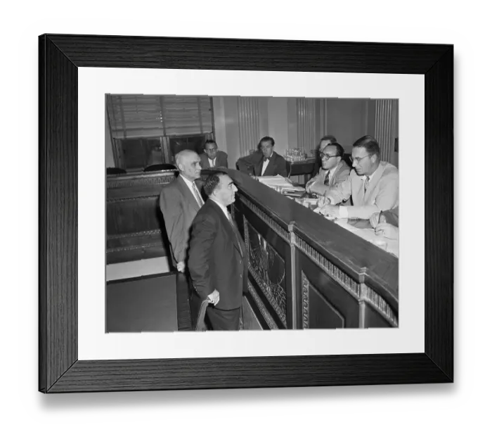 Framed Print : Senate Committee on Organized Crime Framed Print : Senate Committee on Organized Crime
