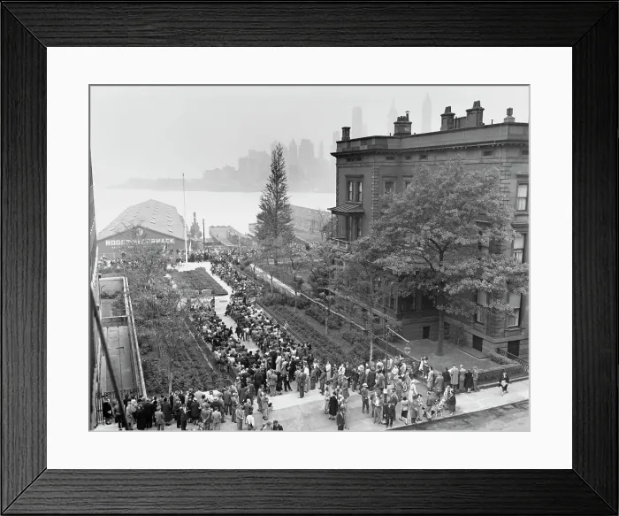 Framed Print : Brooklyn Heights Promenade Opening Ceremony Framed Print : Brooklyn Heights Promenade Opening Ceremony