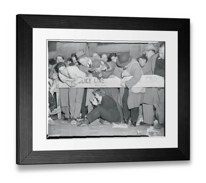 Framed Print : Baseball Fans Near Barricade Framed Print : Baseball Fans Near Barricade