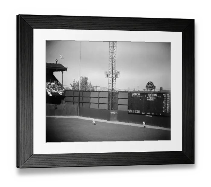 Framed Print : Joe DiMaggio Making Catch