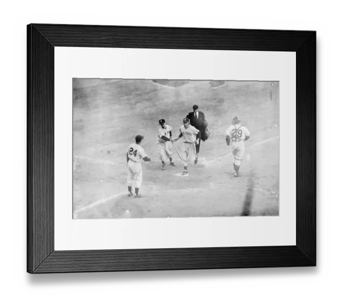 Framed Print : Joe DiMaggio Helping His Team to Win Series Game Framed Print : Joe DiMaggio Helping His Team to Win Series Game