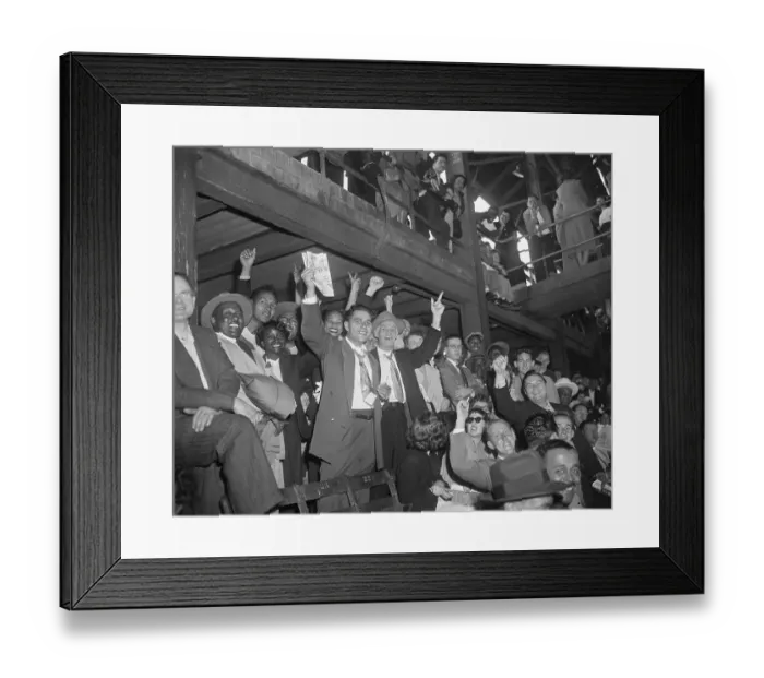 Framed Print : Baseball Fans at Ebbets Field Framed Print : Baseball Fans at Ebbets Field