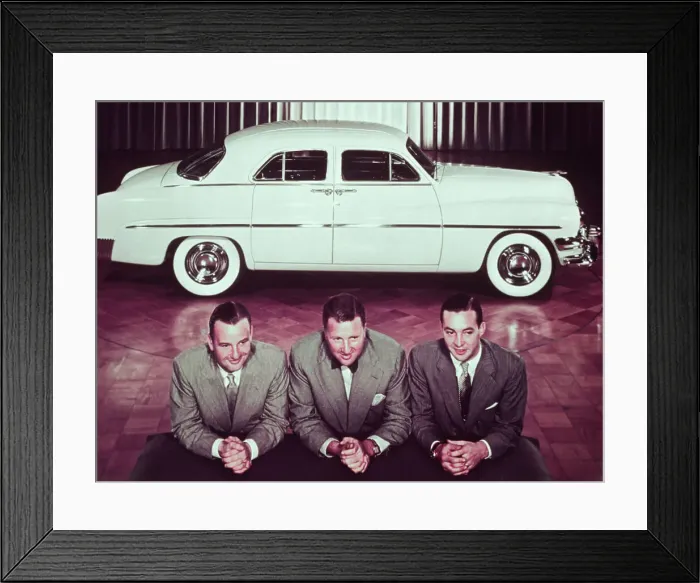 Framed Print : Ford Brothers with One of Their Cars Framed Print : Ford Brothers with One of Their Cars