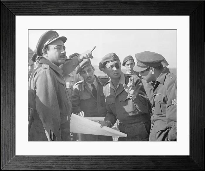 Framed Print : Israeli-Egyptian Military Meeting Framed Print : Israeli-Egyptian Military Meeting