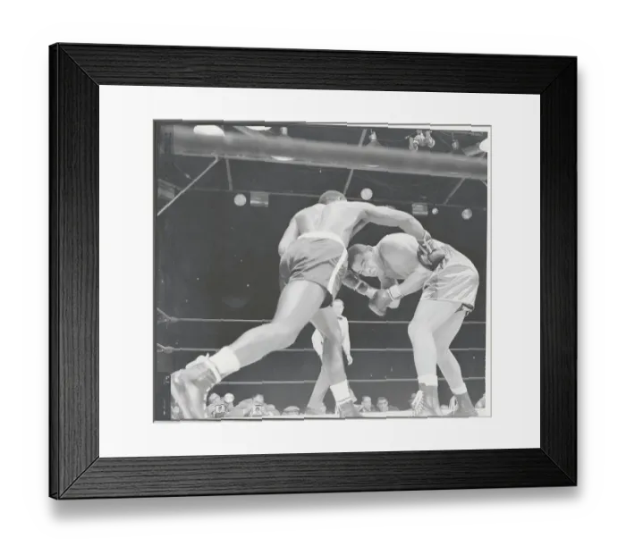 Framed Print : Joe Louis and Ezzard Charles in Boxing Action Framed Print : Joe Louis and Ezzard Charles in Boxing Action