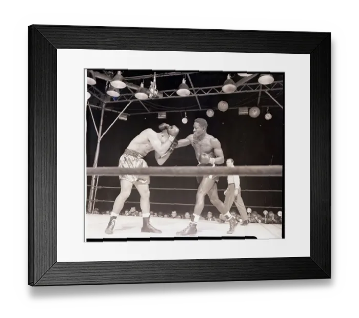 Framed Print : Ezzard Charles Punching Joe Louis Framed Print : Ezzard Charles Punching Joe Louis