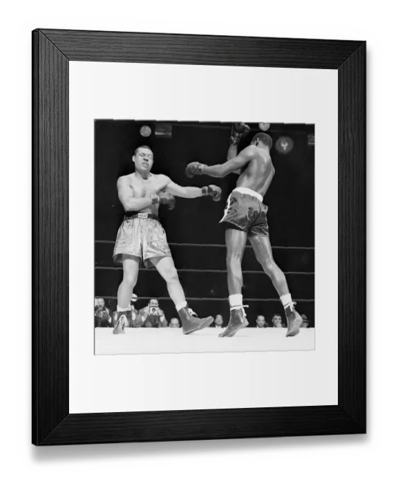 Framed Print : Joe Louis Fighting Ezzard Charles Framed Print : Joe Louis Fighting Ezzard Charles